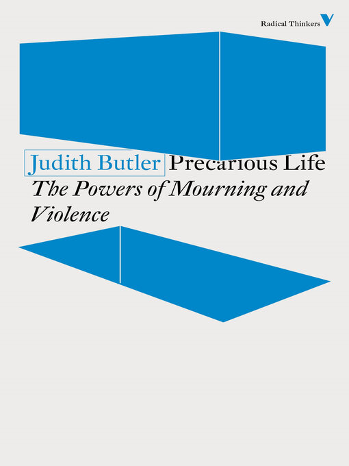 Title details for Precarious Life by Judith Butler - Available